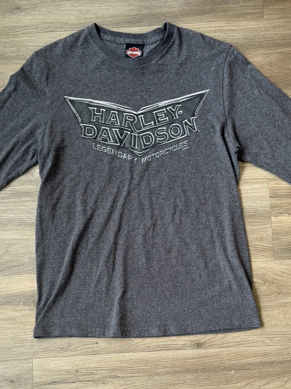 Harley-Davidson Shirt Tulsa Ok Grey Graphic Tee Size Medium